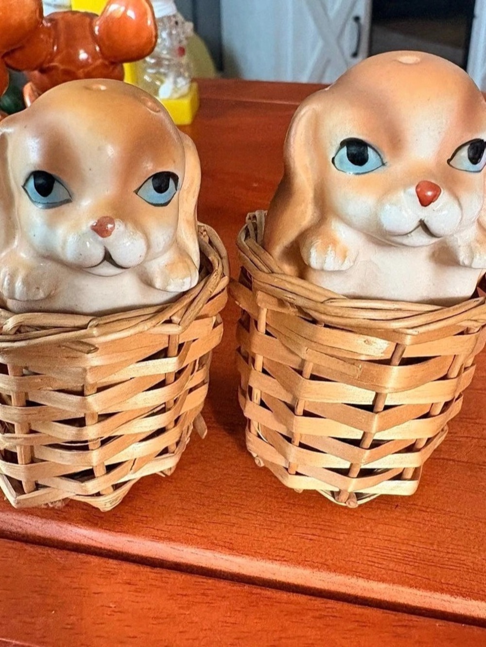 Vintage Made in Japan Puppy Dog Salt & Pepper Shakers
